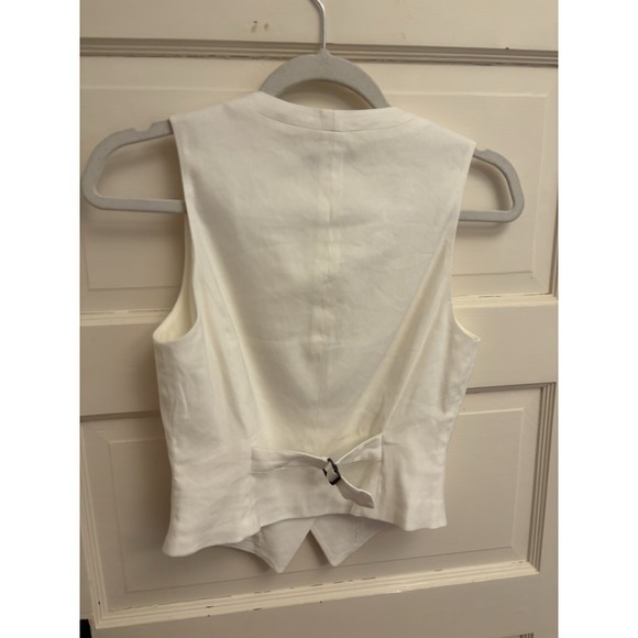 Rag &‎ Bone Priya Linen Blend V-Neck Button Front Vest Jacket Size 00 $298 - Picture 7 of 10